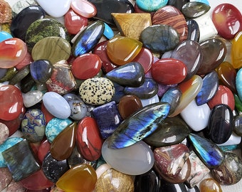 Gemstones Cabochons Wholesale Jasper Cabochon 16x21mm To 27x40mm 431.40 Carats Mix Lot Of Jasper ...