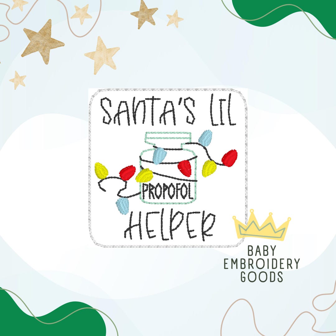 Santa's Lil Helper 2 Size Feltie File Machine Embroidery Design - Etsy
