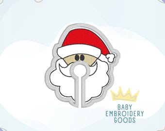 G tube Santa 2 sizes Machine Embroidery File