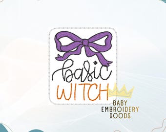 BASIC WITCH Feltie File Machine Embroidery Design (Digital Download)