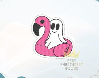 Halloween Ghost Feltie Machine Embroidery Design (Feltie File)