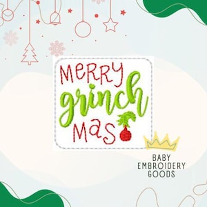 Christmas Feltie 2 Sizes File  Machine Embroidery Design Feltie Designs Feltie Pattern Feltie File