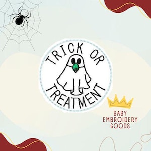 Motif de broderie Feltie astuce ou traitement (téléchargement numérique)