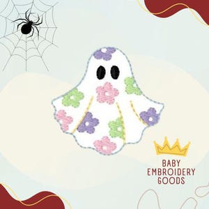 Ghost halloween 2 sizes feltie ghost feltie file Machine embroidery design Feltie designs Feltie pattern Feltie file