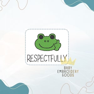 RESPECTFULLY Feltie Machine Embroidery Design (Digital Download)