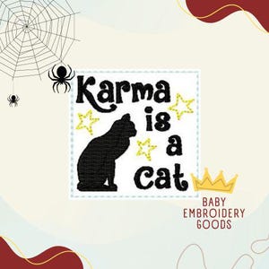 カーマは猫です ハロウィン 2サイズ フェルトファイル 機械刺繍デザイン