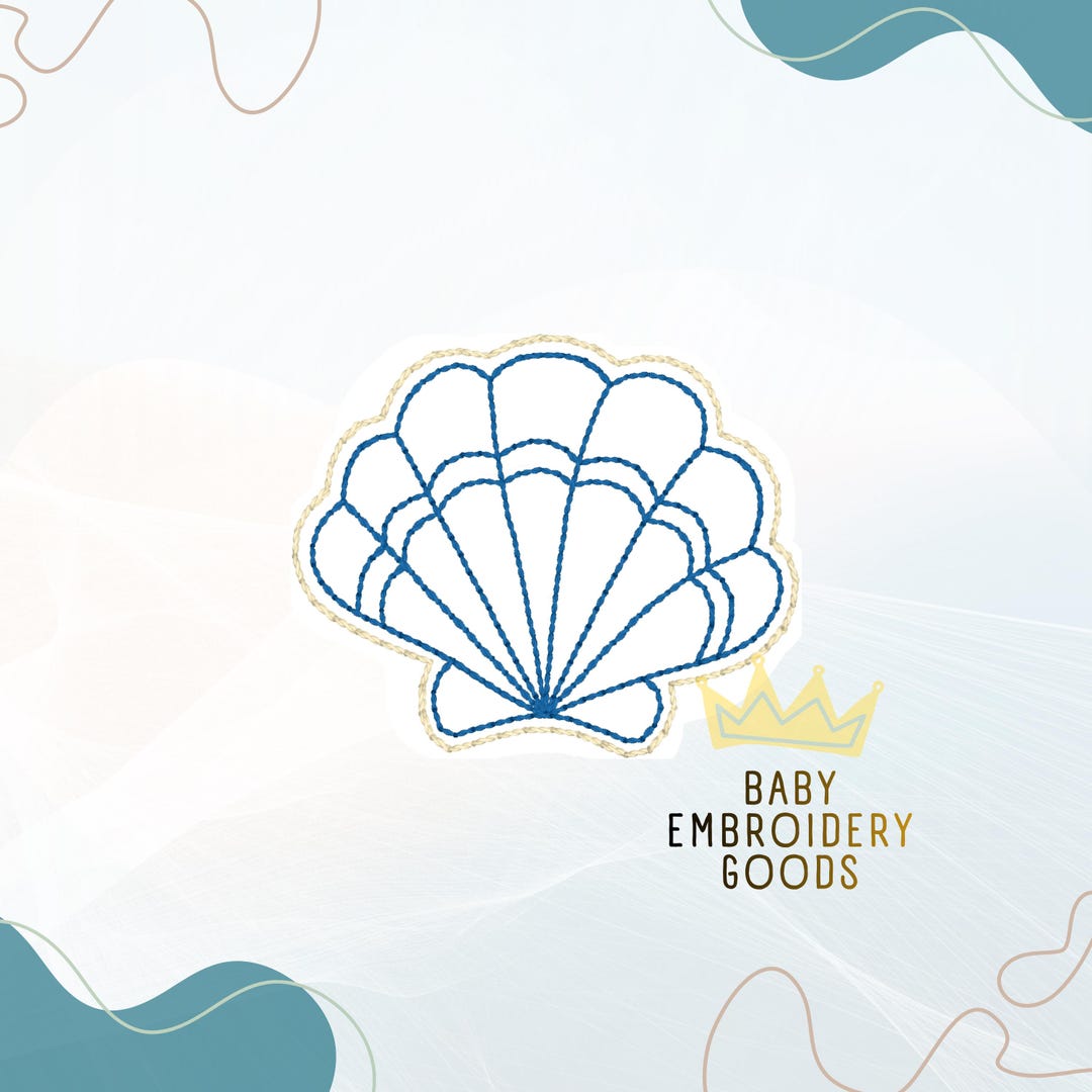 SHELL Feltie Embroidery Design (digital File) - Etsy