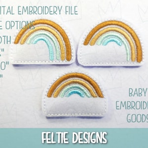 Set of templates for the inscription Rainbow Feltie Design 3 sizes Machine Embroidery Design Feltie Designs Feltie Pattern Feltie File