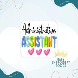 Administrative Assistant  feltie File 2 sizes Machine Embroidery Design Feltie Designs Feltie Pattern Feltie File
