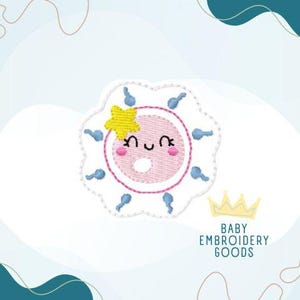 Fertility Feltie Design 2 sizes Machine Embroidery Design Feltie Designs Feltie Pattern Feltie File