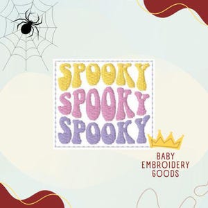 Spooky 2 size Feltie File Machine Embroidery Design Pattern Feltie File