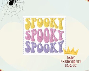 Spooky Feltie Machine Embroidery Design Pattern (Digital Download)