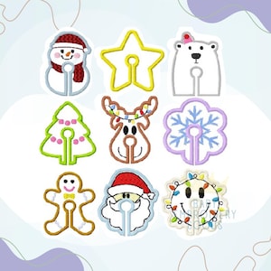 Gチューブパッドマシン刺繍ファイル、冬のホリデーデザイン（デジタルダウンロード）