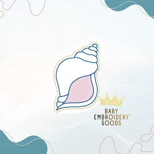 SHELL Feltie Embroidery Design (Digital File)