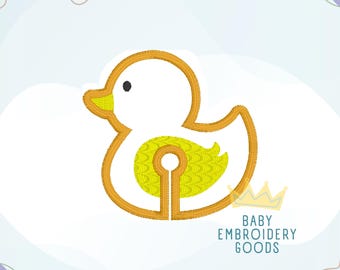 G tube duck 2 sizes each Machine Embroidery File