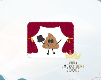 Poop Feltie Machine Embroidery Design Pattern (Feltie File)