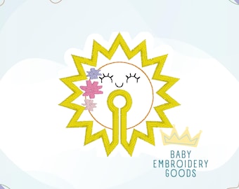 G tube sun 2 sizes each, G Tube Pad Machine Embroidery File