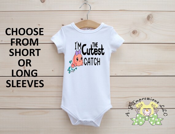 Baby girl fishing onesie Clearance