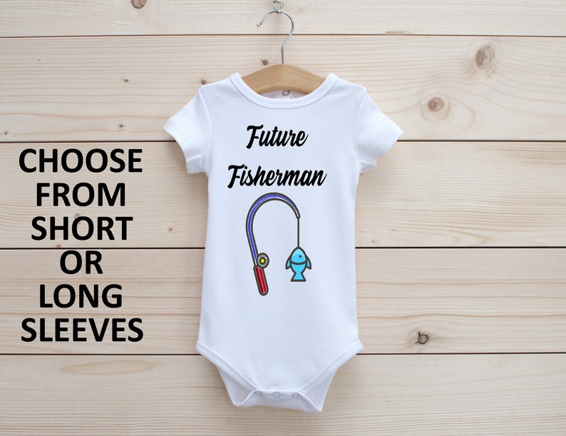 Future Fisherman Onesie\u00ae Baby Bodysuit Cute Baby onesie\u00ae Reveal Onesie\u00ae Onesie\u00ae First Onesie\u00ae Celebration Onesie\u00ae