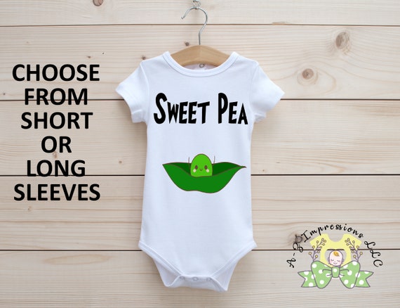 sweet pea onesie