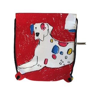 Vallila Baumwollhund & Katze Kordelzugbeutel Rucksack Gym Sack Cinch Rucksack