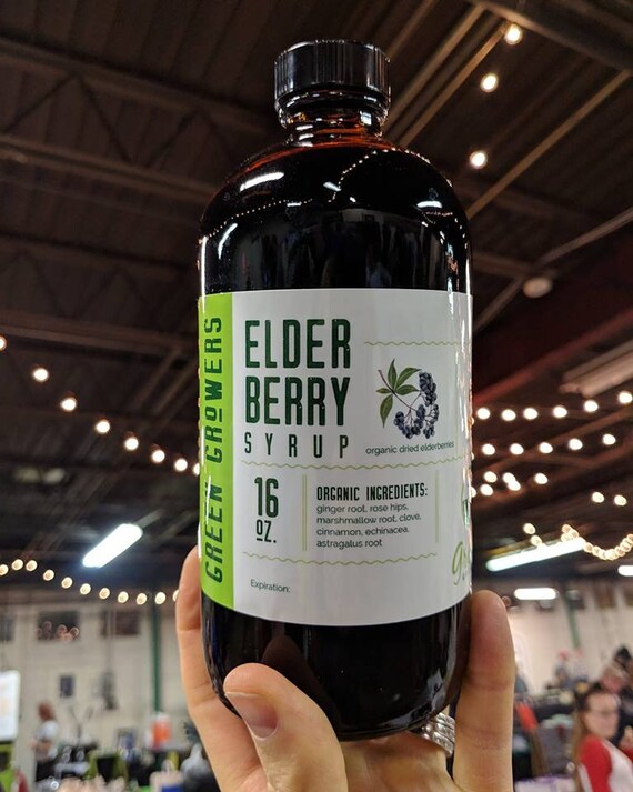 Organic Elderberry Syrup 16oz Etsy