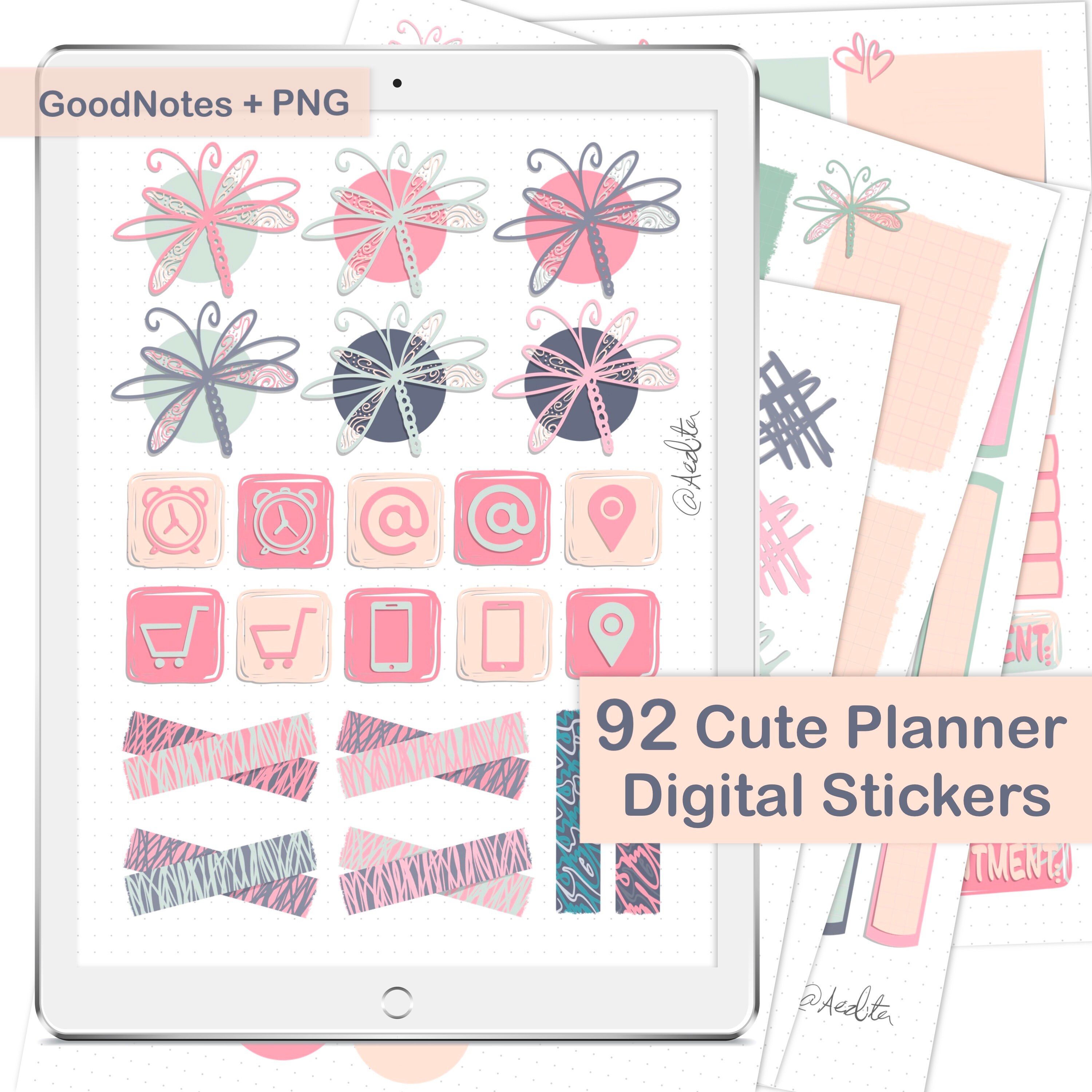 Coquette Stickers, Printable Stickers Sheet, Digital Aesthetic