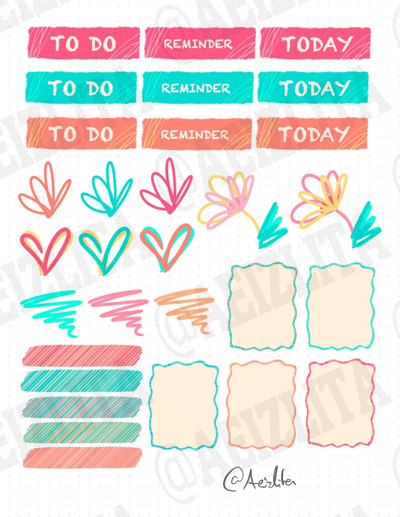 111 Digital Stickers Goodnotes Planner/journal/diary Etsy UK