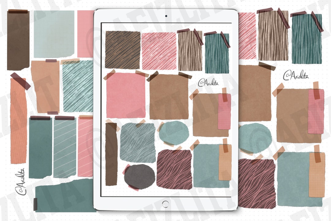 27 Digital Stickers - Goodnotes Planner/journal/diary - Scrap Paper ...