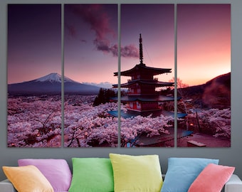 Mount Fuji Canvas Etsy