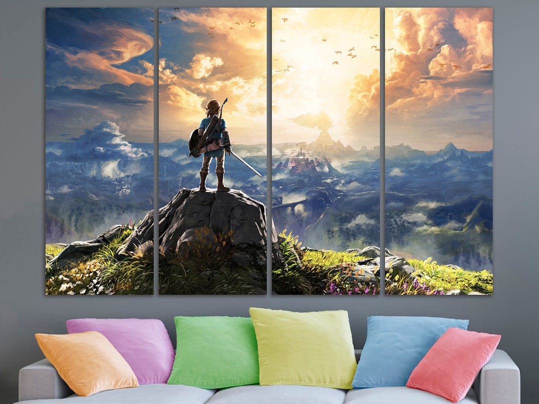 The Legend of Zelda canvas Zelda decor Kids room art Nursery Etsy 日本