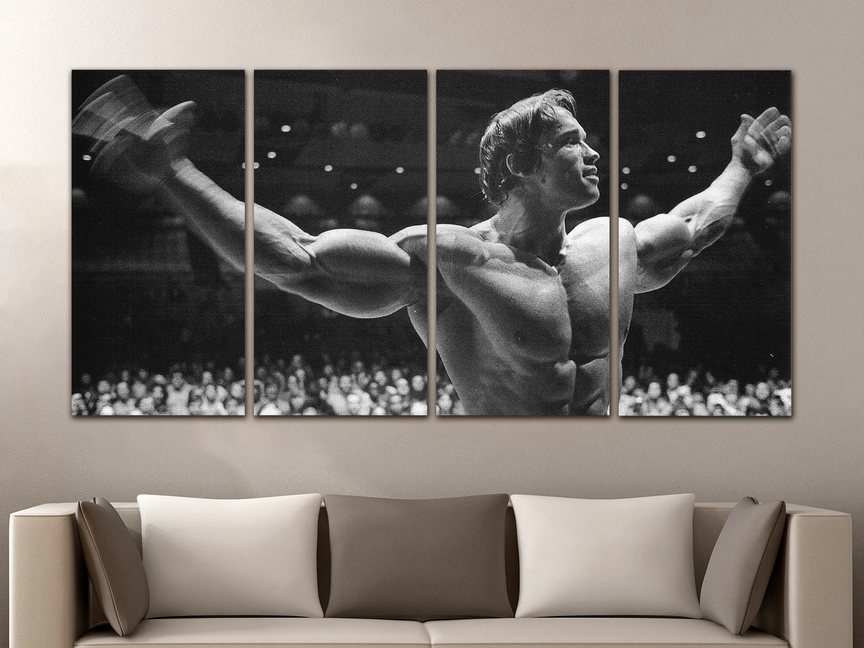 Arnold Schwarzenegger Gym Canvas: Motivational Fitness Wall Art - Etsy