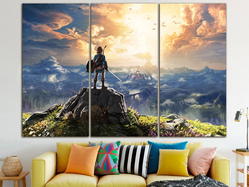 The Legend of Zelda canvas Zelda decor Kids room art Nursery image 7