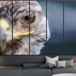 Falke Vögel Leinwand Falke Dekor Vögel Kunst Baum Stadt Druck Holz Poster Reise Leinwand Wald Dekor Großdruck Leinwand Galerieposter