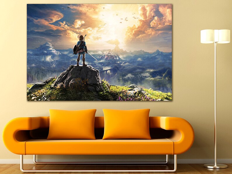 The Legend of Zelda canvas Zelda decor Kids room art Nursery image 5
