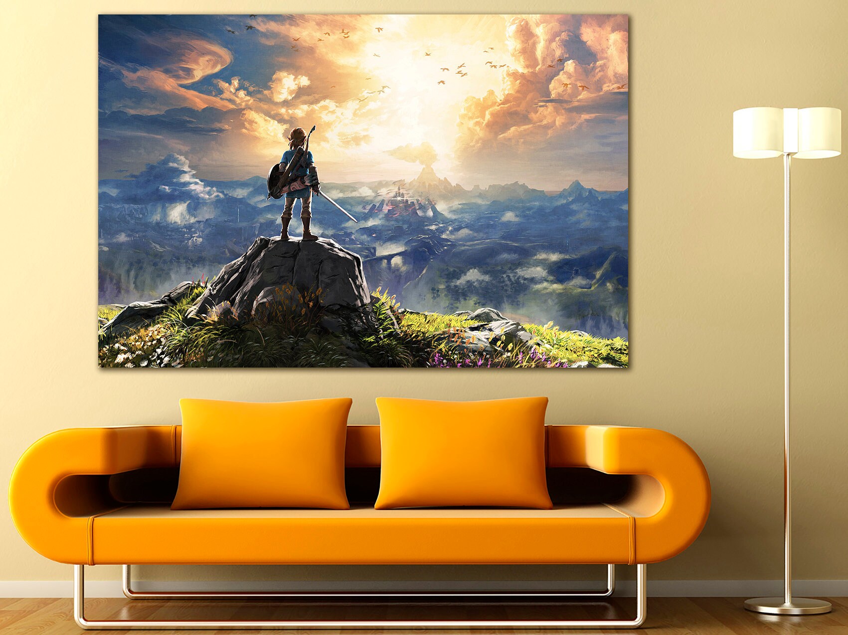 The Legend of Zelda Canvas Zelda Decor Kids Room Art Nursery Etsy Canada