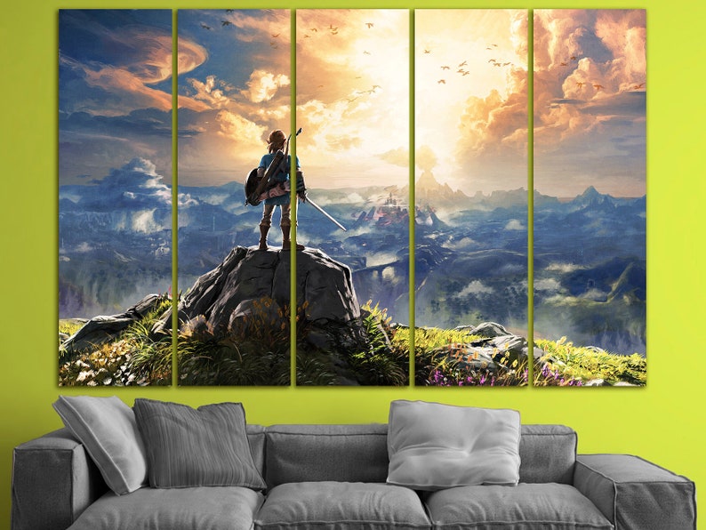 The Legend of Zelda canvas Zelda decor Kids room art Nursery image 9