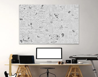 Mathematical Formulas Print Wall Art for Teen Room, Office Decor, Math Classroom Poster, Gift for Teacher, Academic Art Study or Sсhool