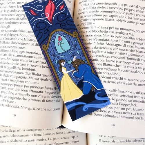 The Beauty and the Beast Fan Art Bookish Fandom Bookmark | Etsy