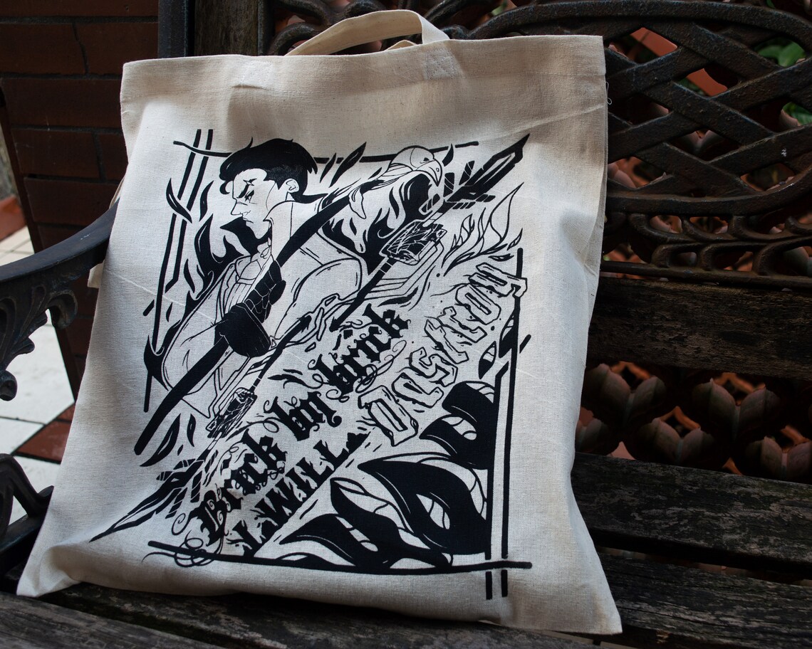 Six of Crows Inspired Tote Bag Kaz Brekker Fanart - Etsy