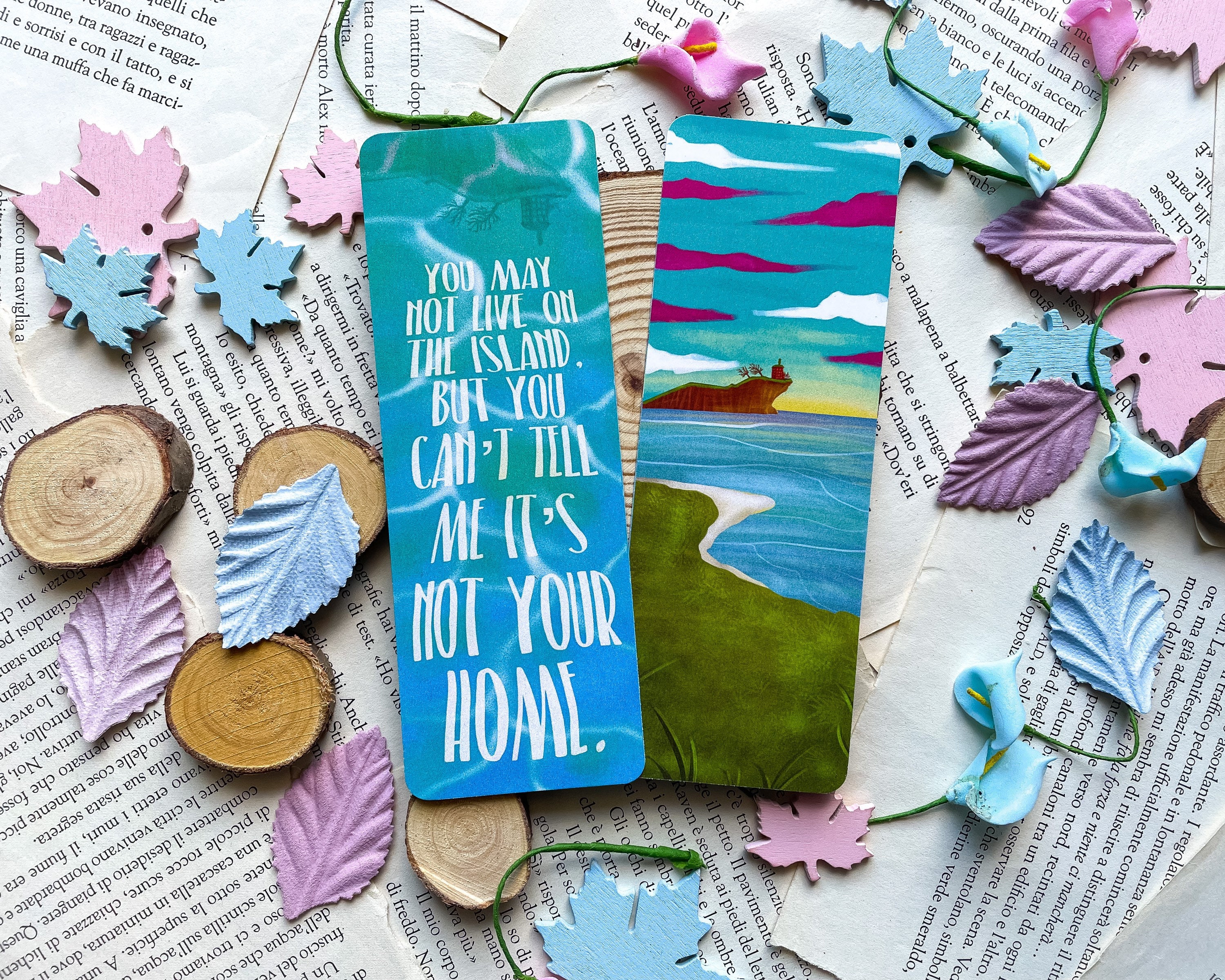 The House in the Cerulean Sea inspired bookmark -  Italia