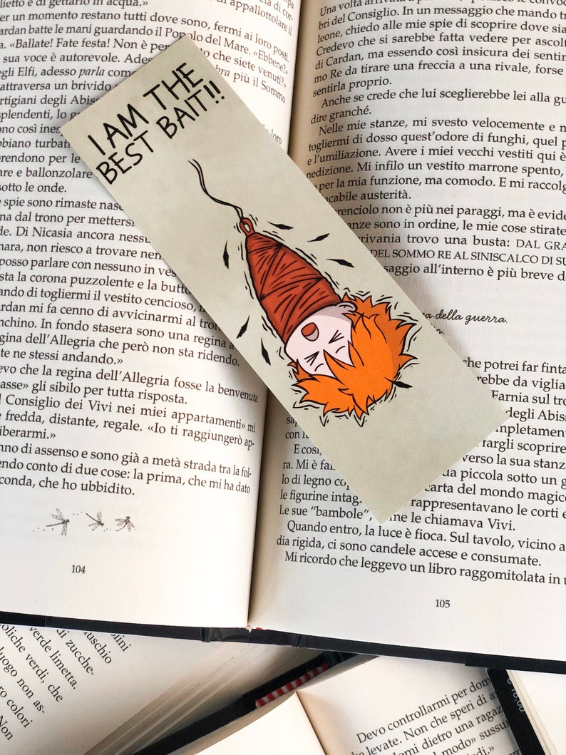 haikyuu bookmark hinata shoyou etsy