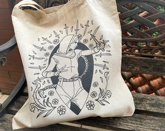 Six of Crows inspired tote bag, Inej Ghafa