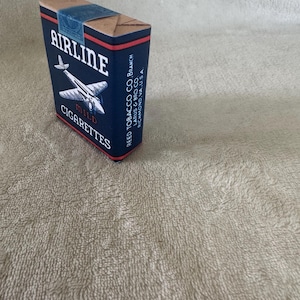 airline cigarette packs 1950's cigarettes with your inflight meal. : r/mildlyinteresting Rare Vintage Complimentary 1960 Airline