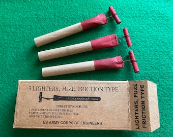 WW2 Reproduction Friction Fuze boxed set