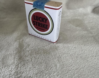 WW2 Lucky Strike Cigarette pack REPRODUCTION for DISPLAY ONLY.
