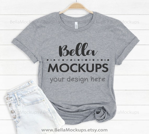 Download Heather Gray Tshirt Mockup Photo Heather Gray Blank Unbranded T Shirt Mock Up Photo Light Gray Shirt On Hanger Mockup Photo Art Collectibles Color Solomaster Ge