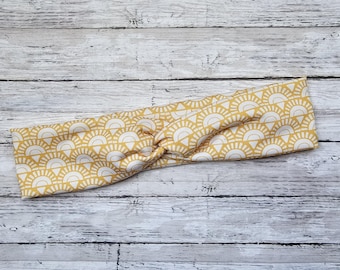 Golden Suns Stretch Headband