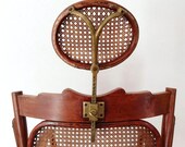 Austrian bentwood barbers chair with cane seat and back - 19th-20th Century