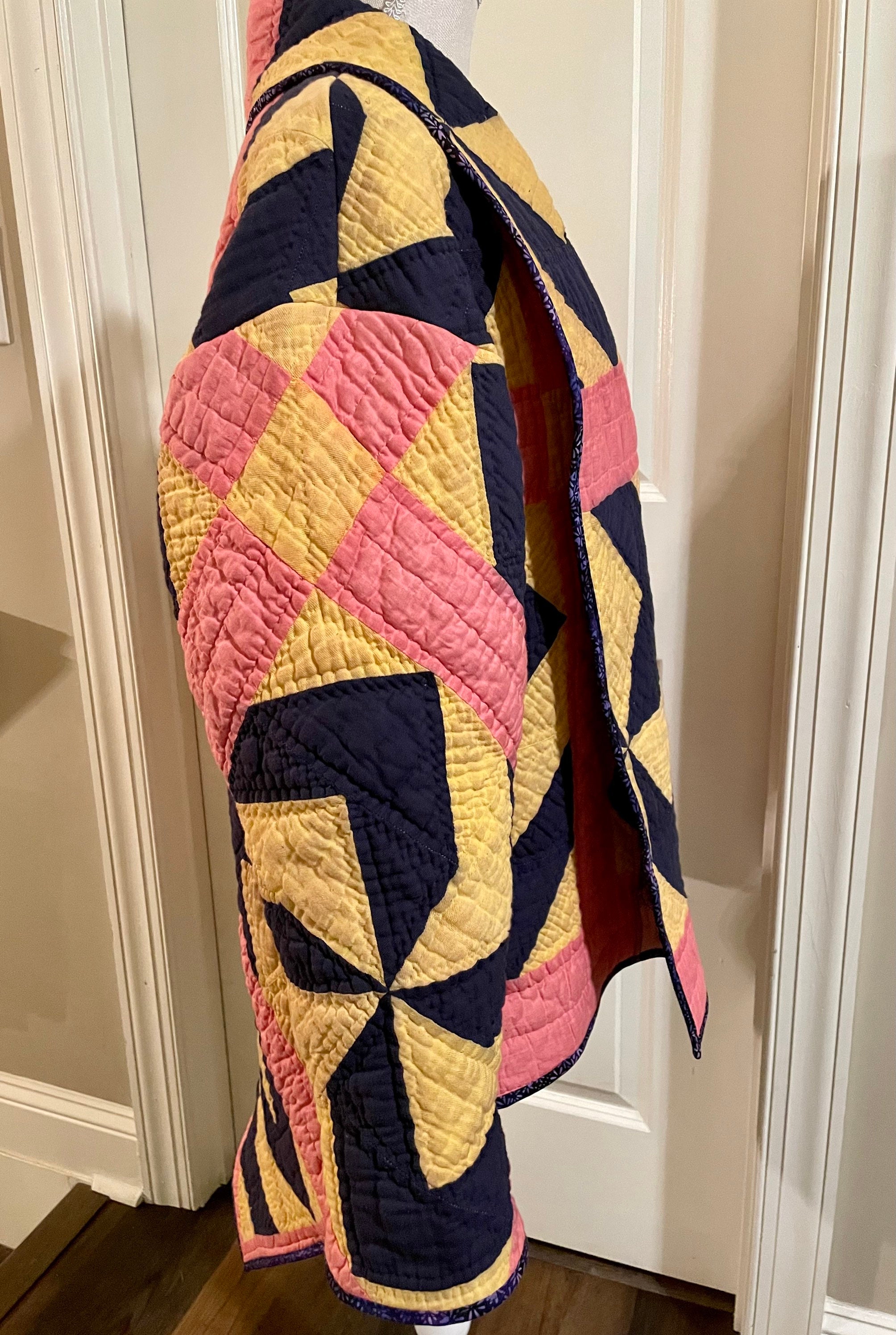 Vintage Quilted Coat Etsy